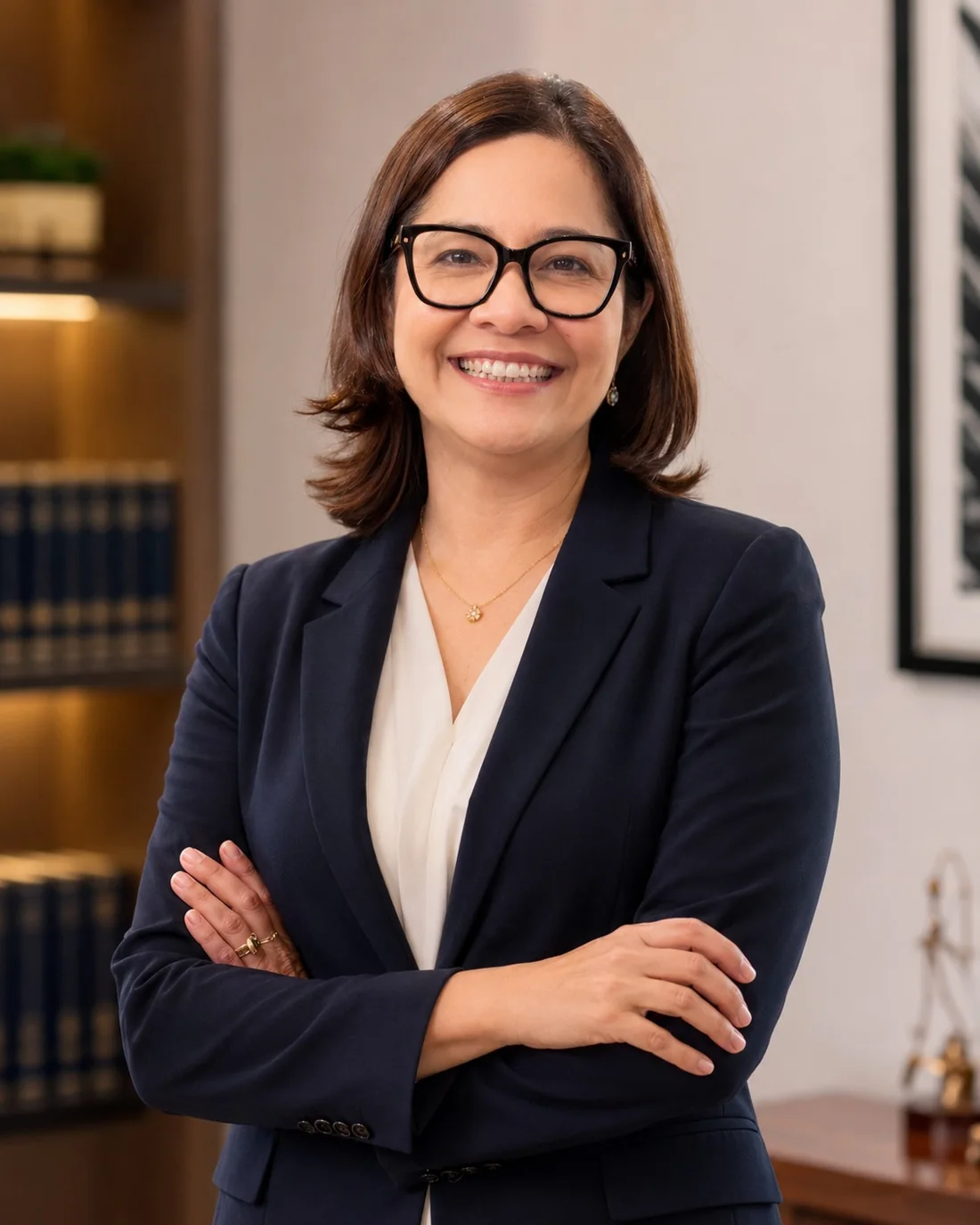 Cristiane Pinheiro em seu escritório